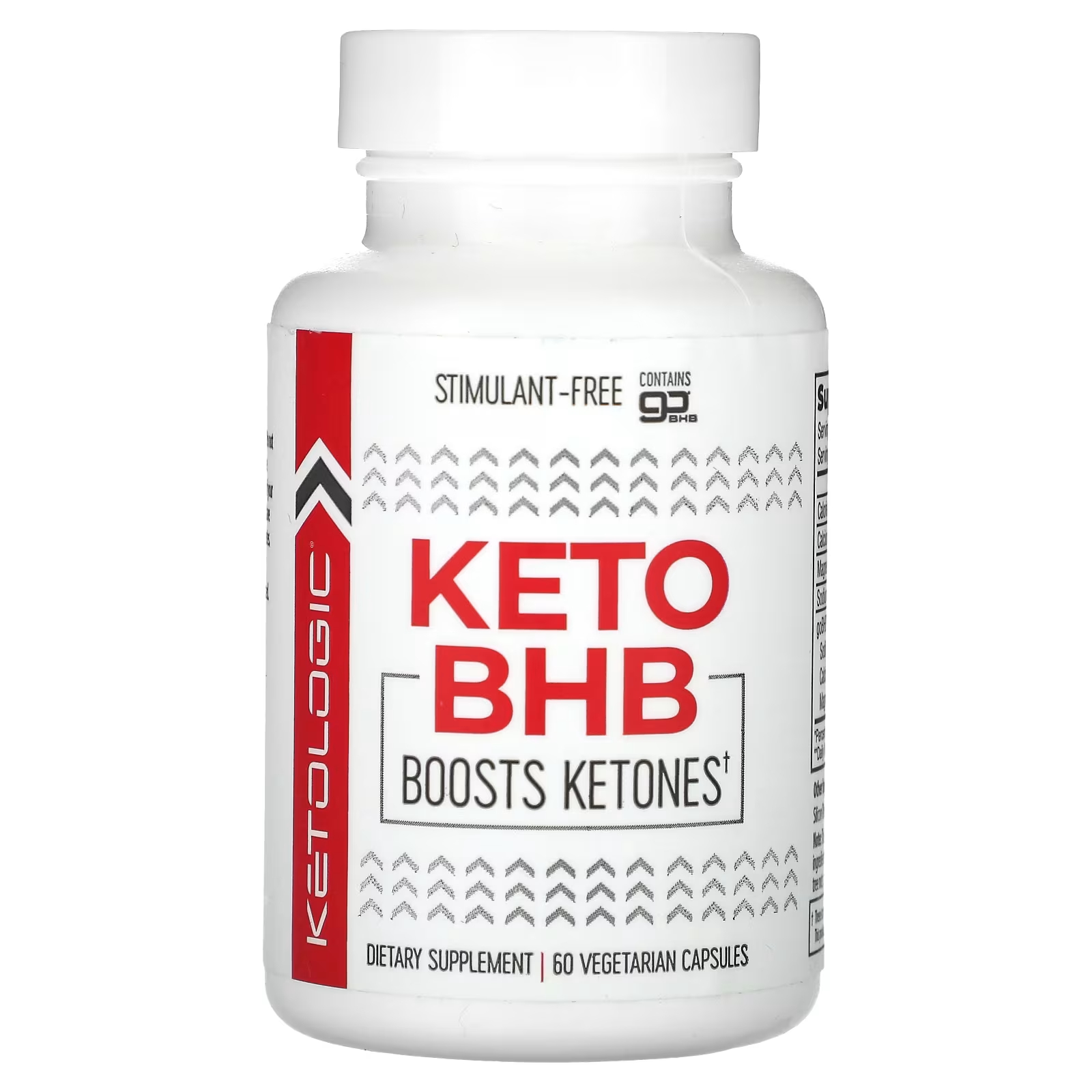 Пищевая добавка KetoLogic BHB, 60 капсул ketologic detox keto bhb яблочный уксус 60 вегетарианских капсул