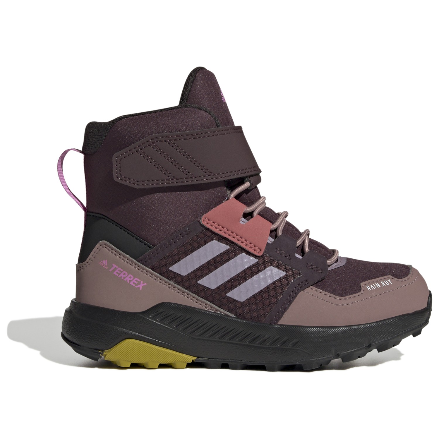 Зимние ботинки Adidas Terrex Kid's Terrex Trailmaker High Cold Ready, цвет Shadow Maroon/Mapume/Pulse Lilla