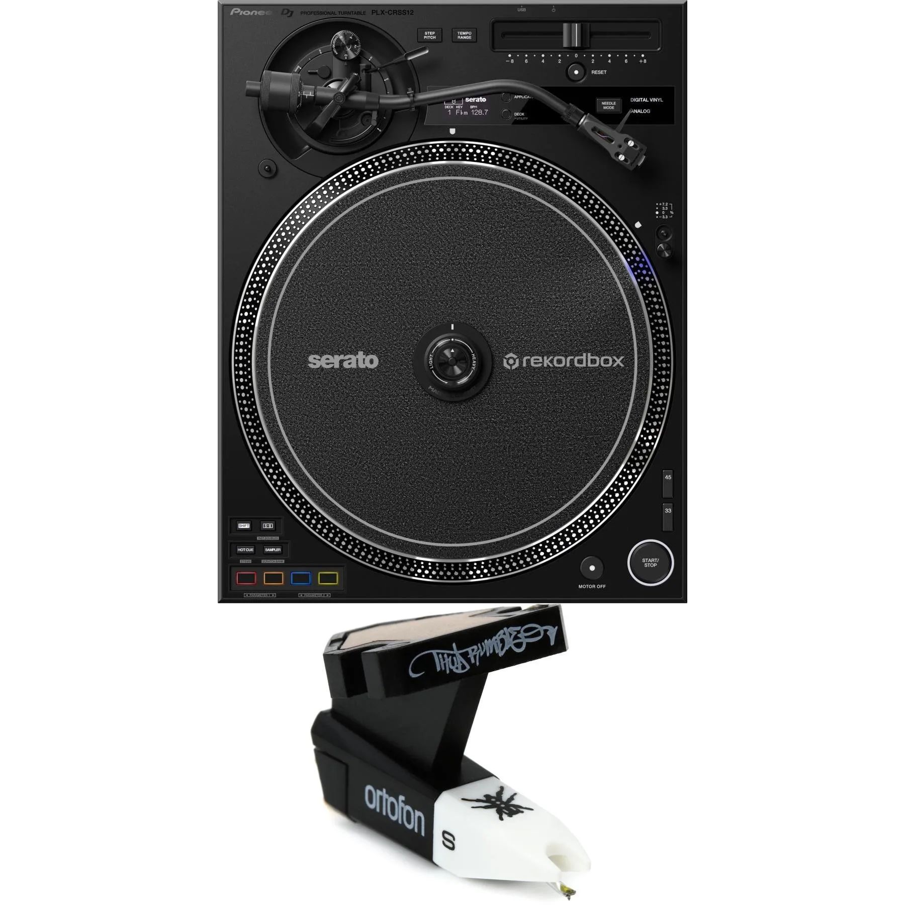 

Новый гибридный проигрыватель Pioneer DJ PLX-CRSS12 с прямым приводом, DVS и картриджем/стилусом Ortofon