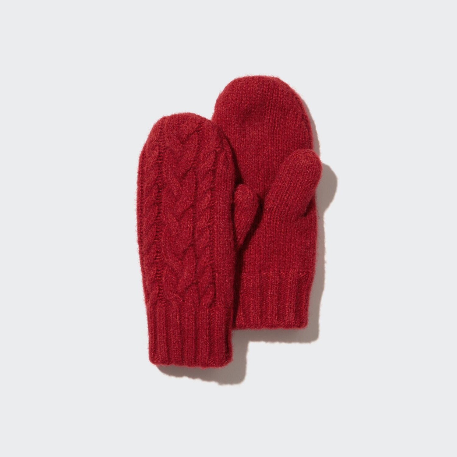

Детские термоперчатки HEATTECH кабельной вязки Uniqlo, красный