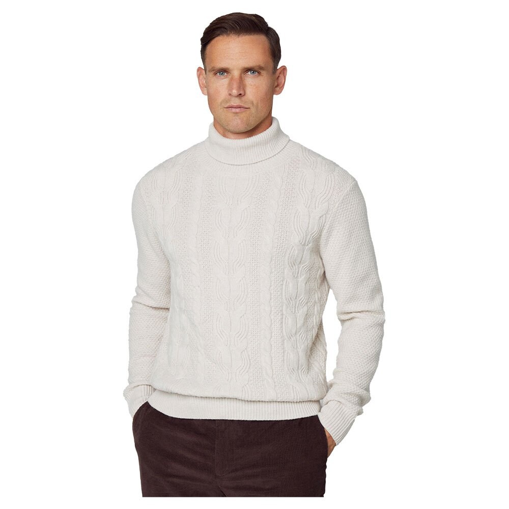 

Свитер Hackett Cable Roll Neck, серый