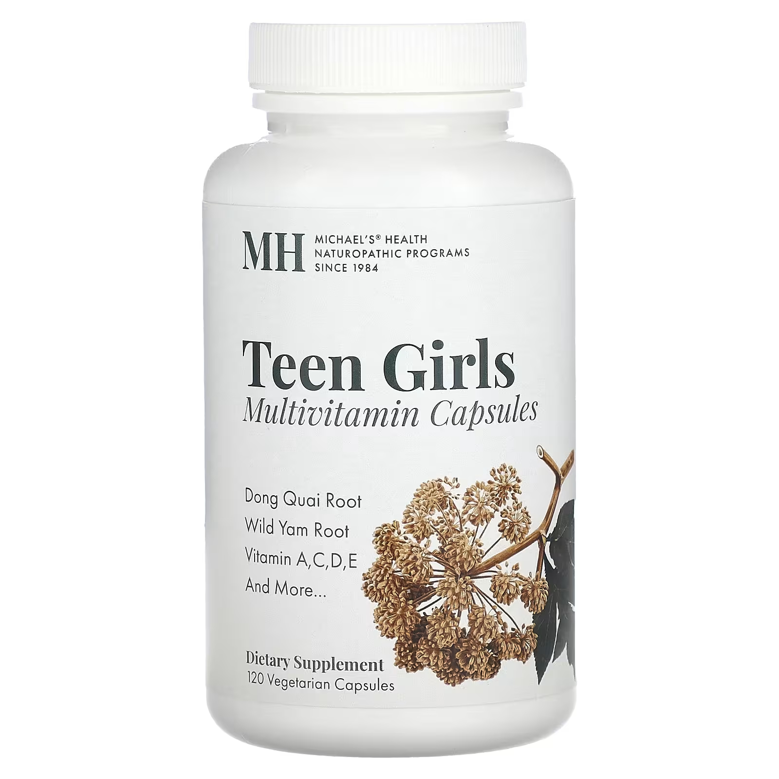 Мультивитамины для девочек-подростков Michael's Naturopathic, 120 вегетарианских капсул
