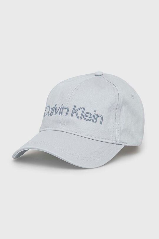 

Хлопковая бейсболка Calvin Klein, синий