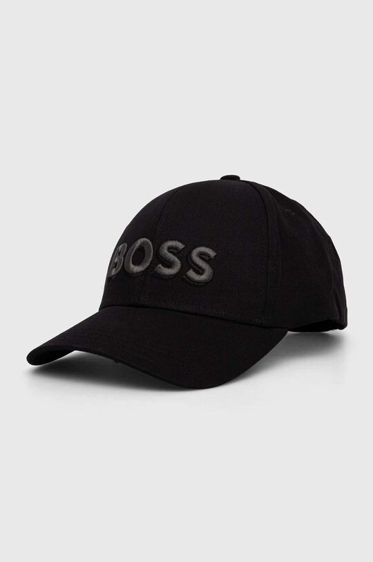 

Хлопковая бейсболка Boss, черный