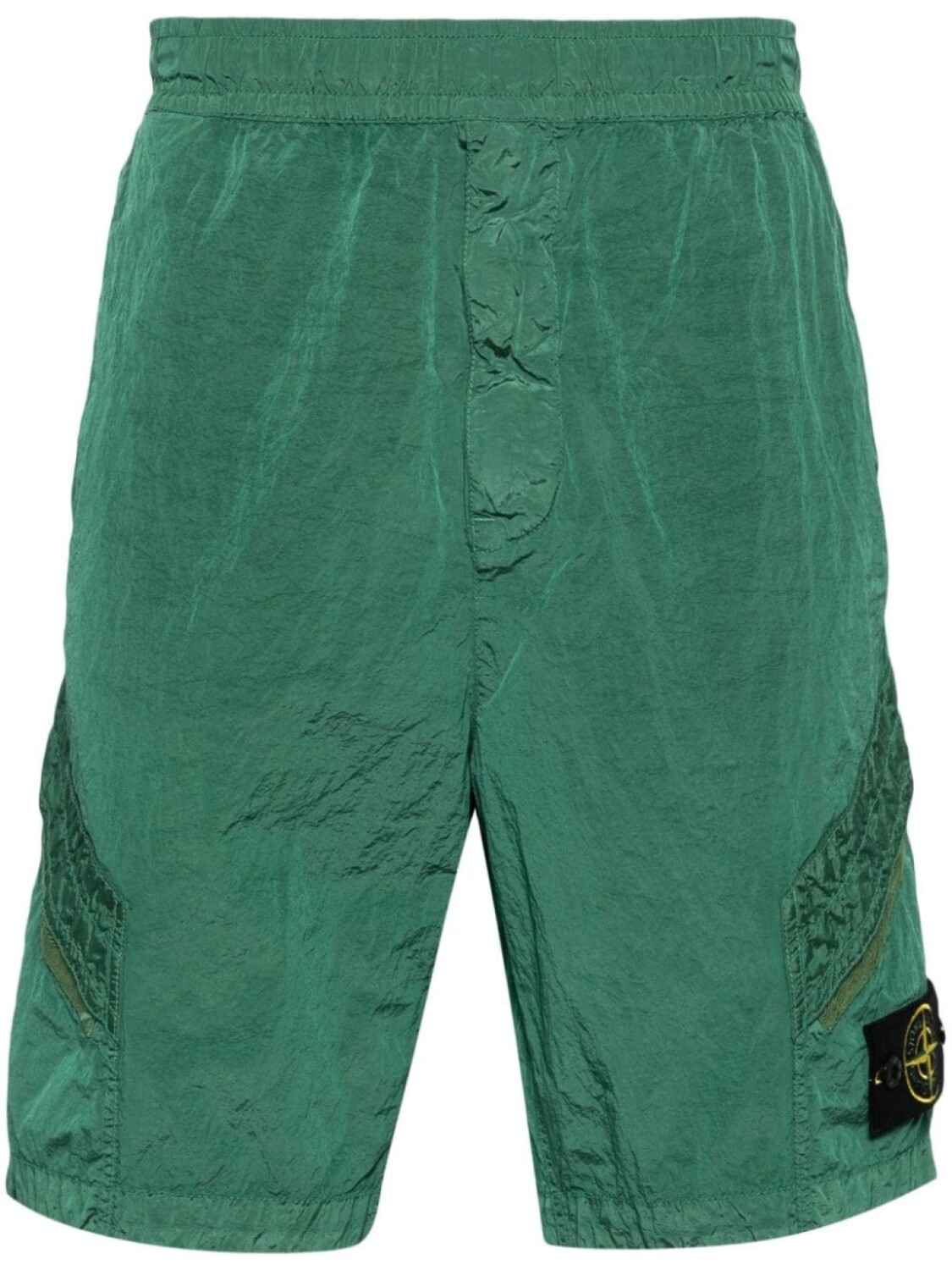 

Stone Island шорты-бермуды карго с эффектом металлик, зеленый