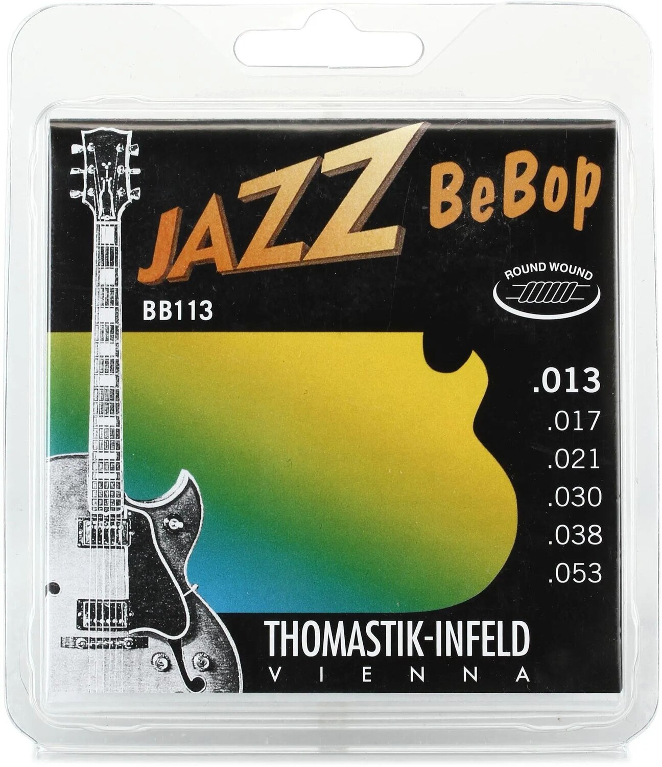 

Thomastik-Infeld BB113 Jazz BeBop Струны для электрогитары с круглой обмоткой — .013-.053 Medium-Light
