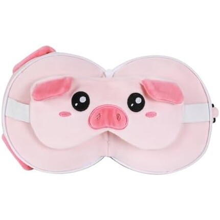 

I-TOTAL Подушка с маской для сна Многоразовая подушка с крючком для путешествий PIGGY