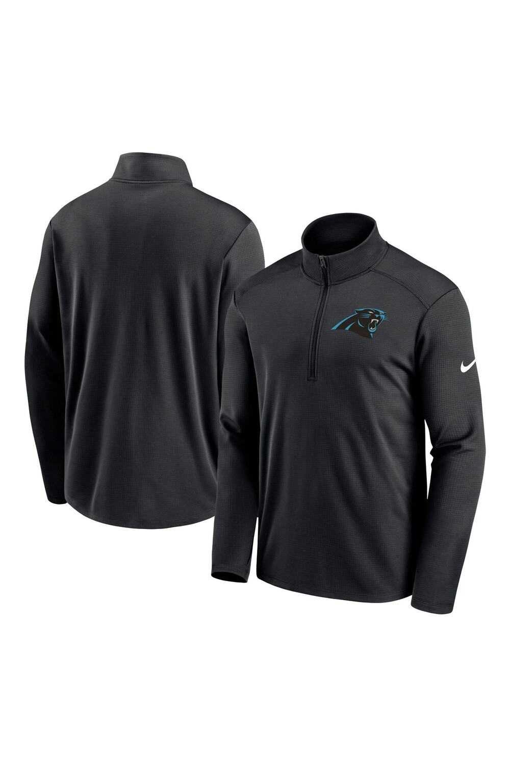 

Короткая худи на молнии с логотипом Fanatics Carolina Panthers Pacer Nike Nike, черный