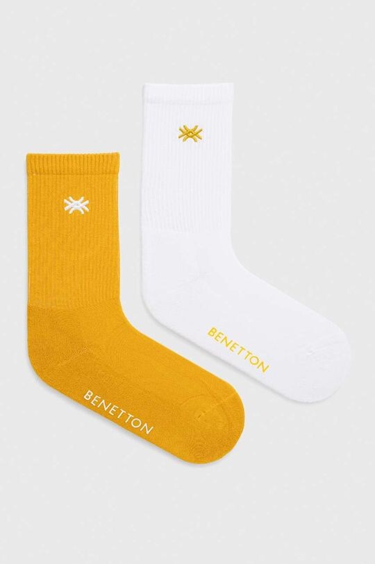 

2 упаковки носков United Colors of Benetton, желтый
