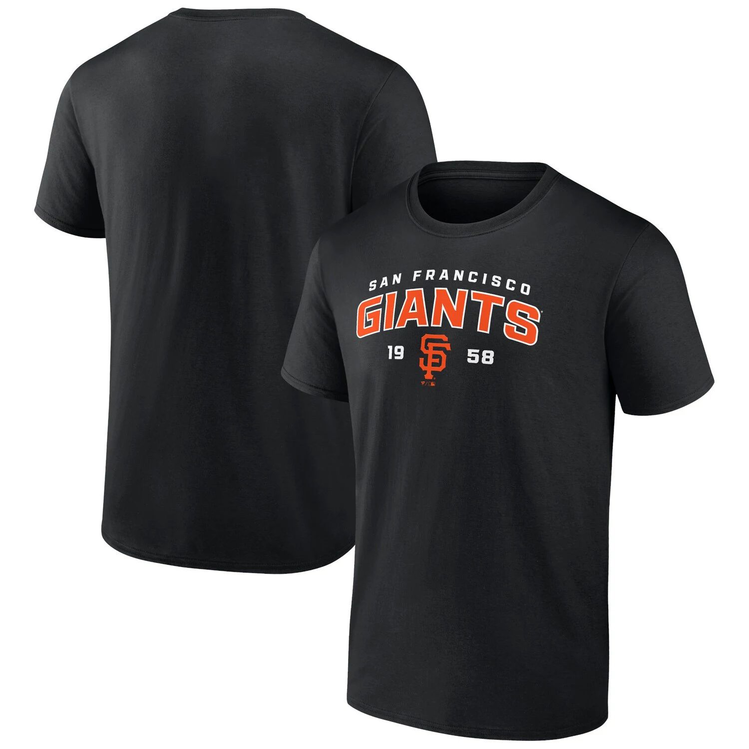 Мужская черная футболка с логотипом San Francisco Giants Rebel Fanatics