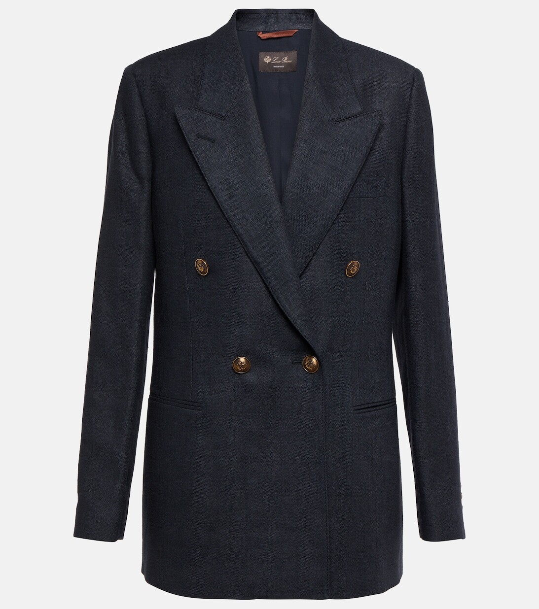 

Куртка Aurora из льна и хлопка LORO PIANA, синий