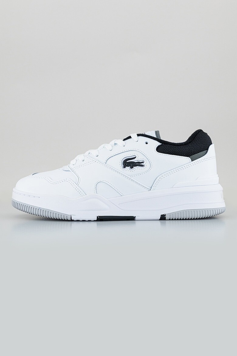 

Кожаные кроссовки Lineshot с сеткой Lacoste, черный