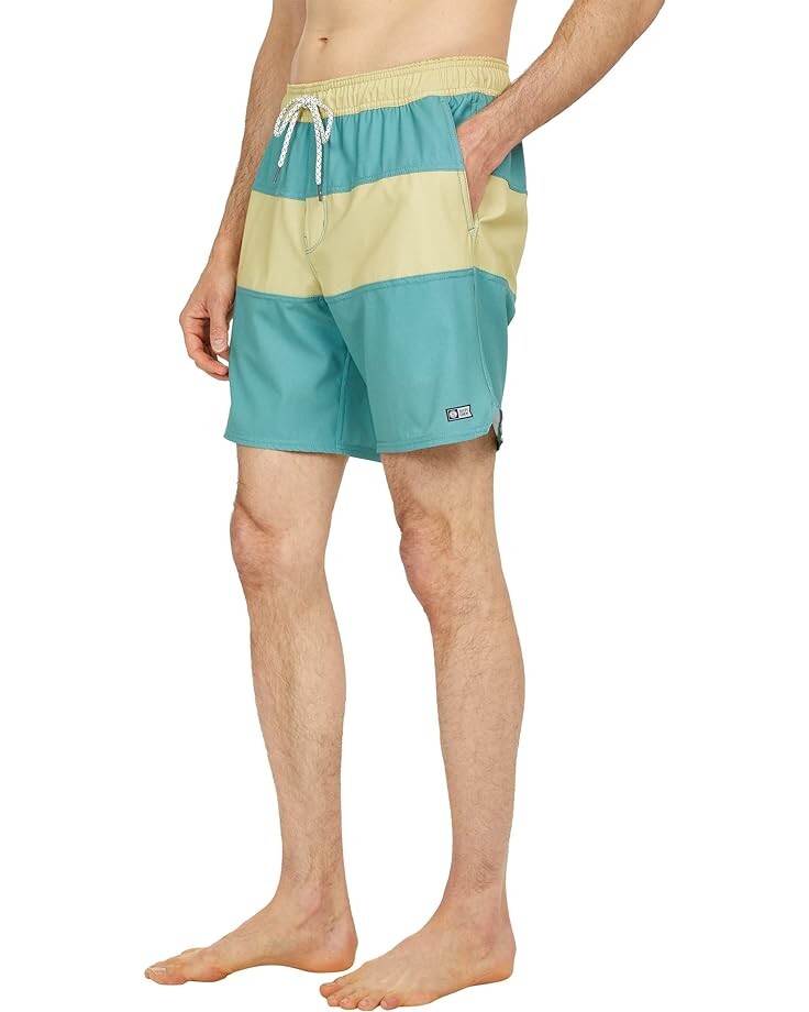 

Шорты для плавания Salty Crew Beacons 18" Elastic Boardshorts, цвет Dusty Jade