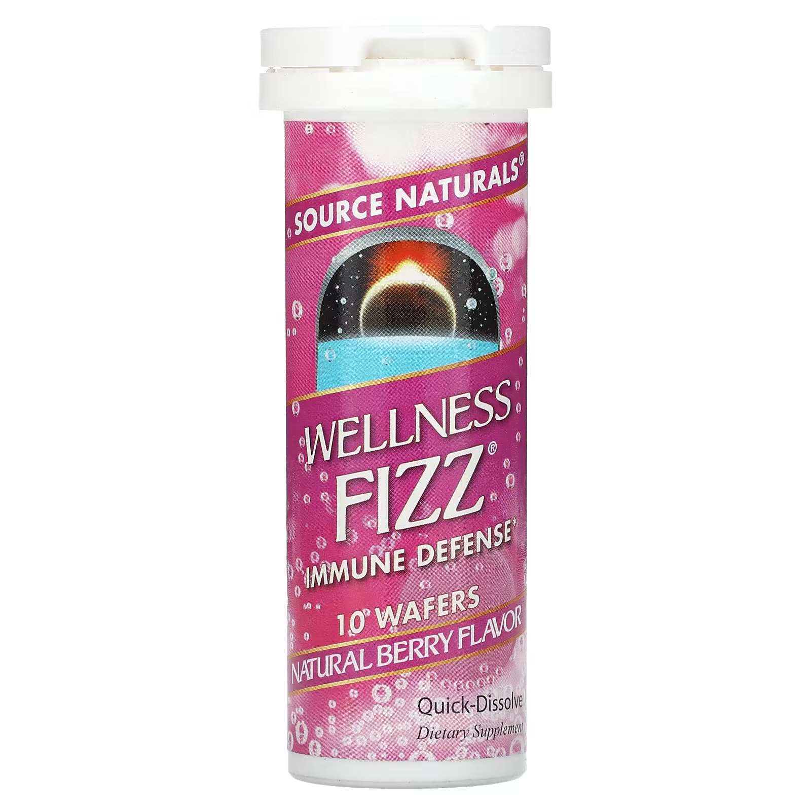 Пищевая добавка Source Naturals Wellness Fizz Immune Defense ягодный вкус source naturals wellness fizz с натуральным вкусом мандарина 10 шипучих таблеток