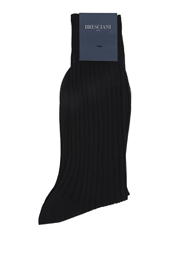 Мужские носки синего цвета в рубчик Bresciani