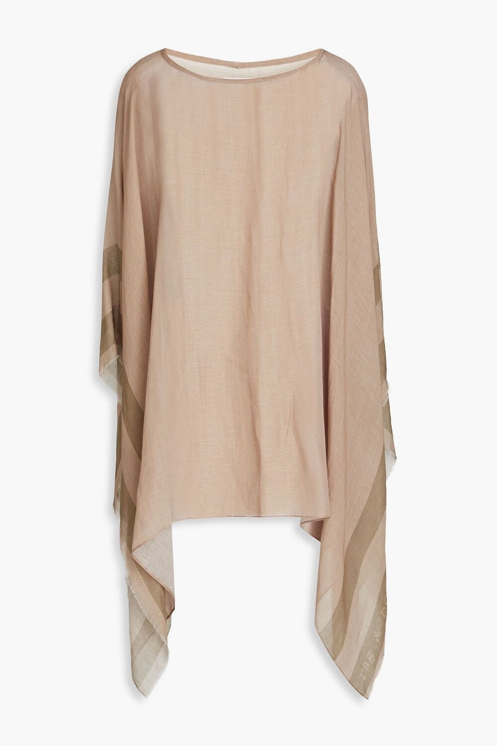 

Топ Hera из модала, льна и шелка в полоску RAG & BONE, песочный