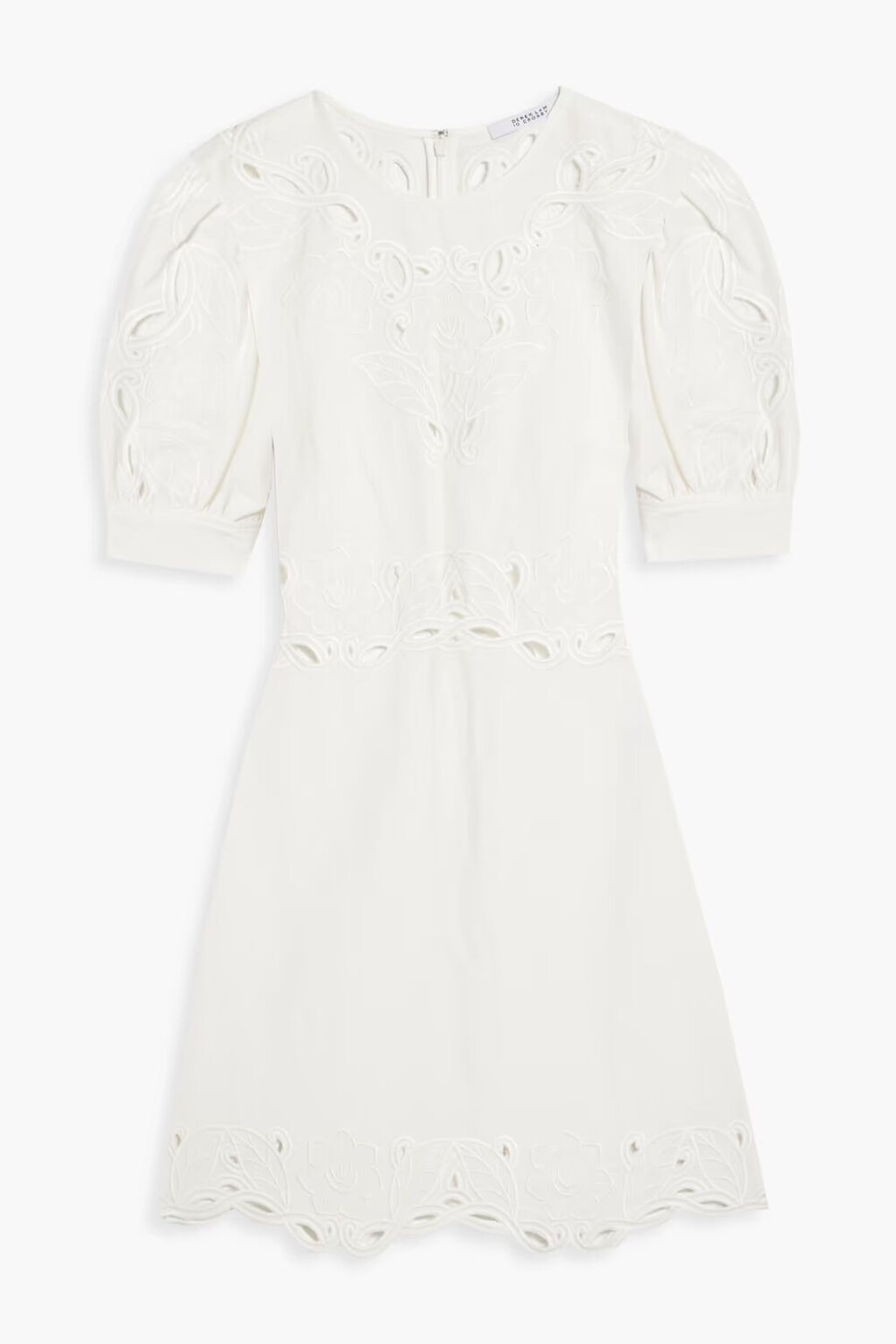

Платье мини Everett из английской вышивки из льна и хлопка Derek Lam 10 Crosby, цвет Off-white