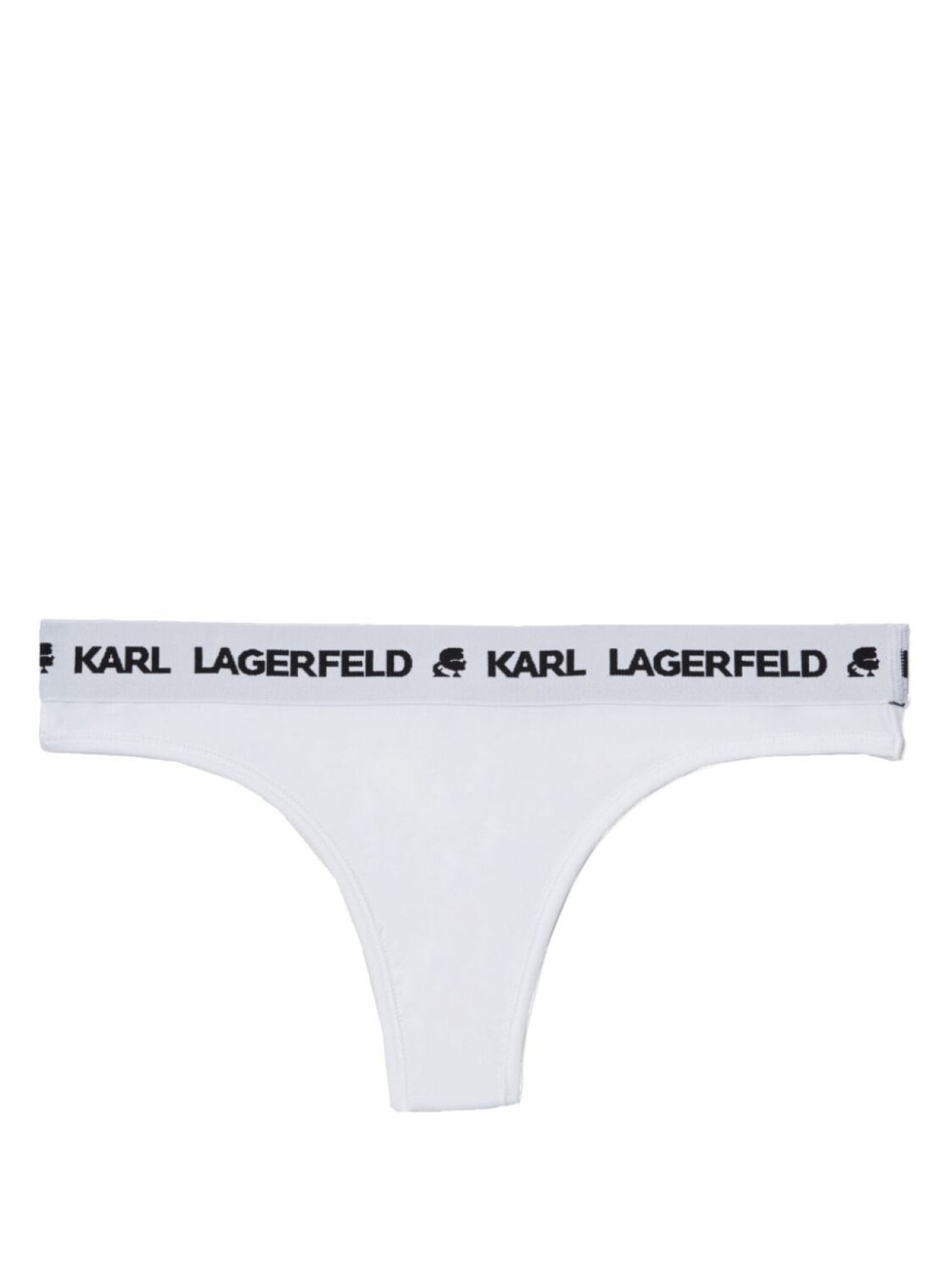 

Karl Lagerfeld трусы-стринги с логотипом, белый