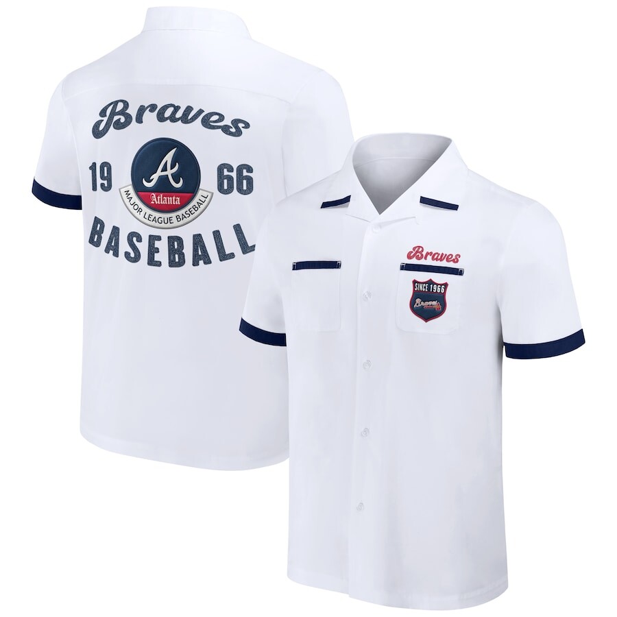 

Рубашка Darius Rucker Collection by Fanatics Atlanta Braves, белый