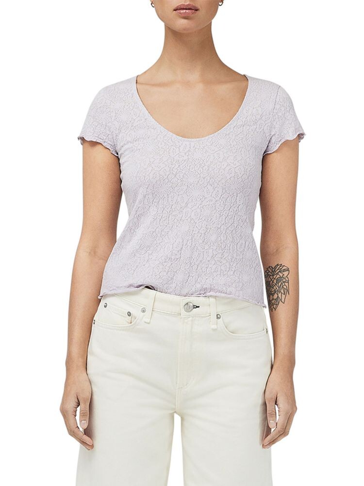 

Жаккардовая футболка Gemma Rag & Bone, сирень