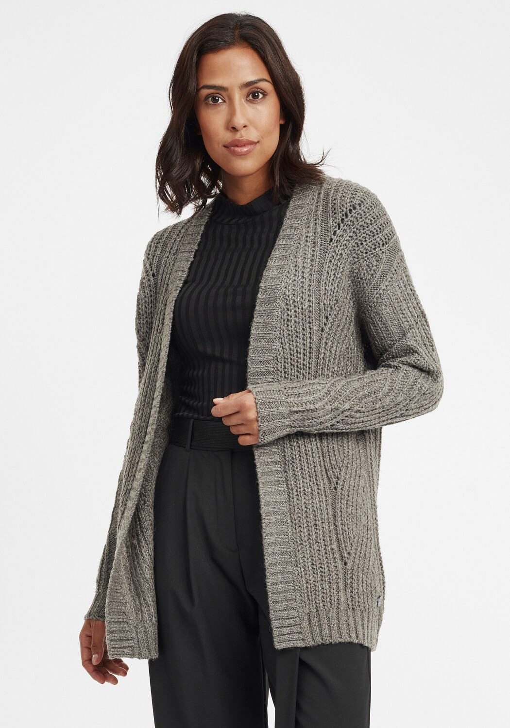 

Кардиган Oxmo Strickjacke, серый