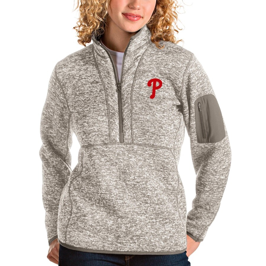

Толстовка Antigua Philadelphia Phillies, серый