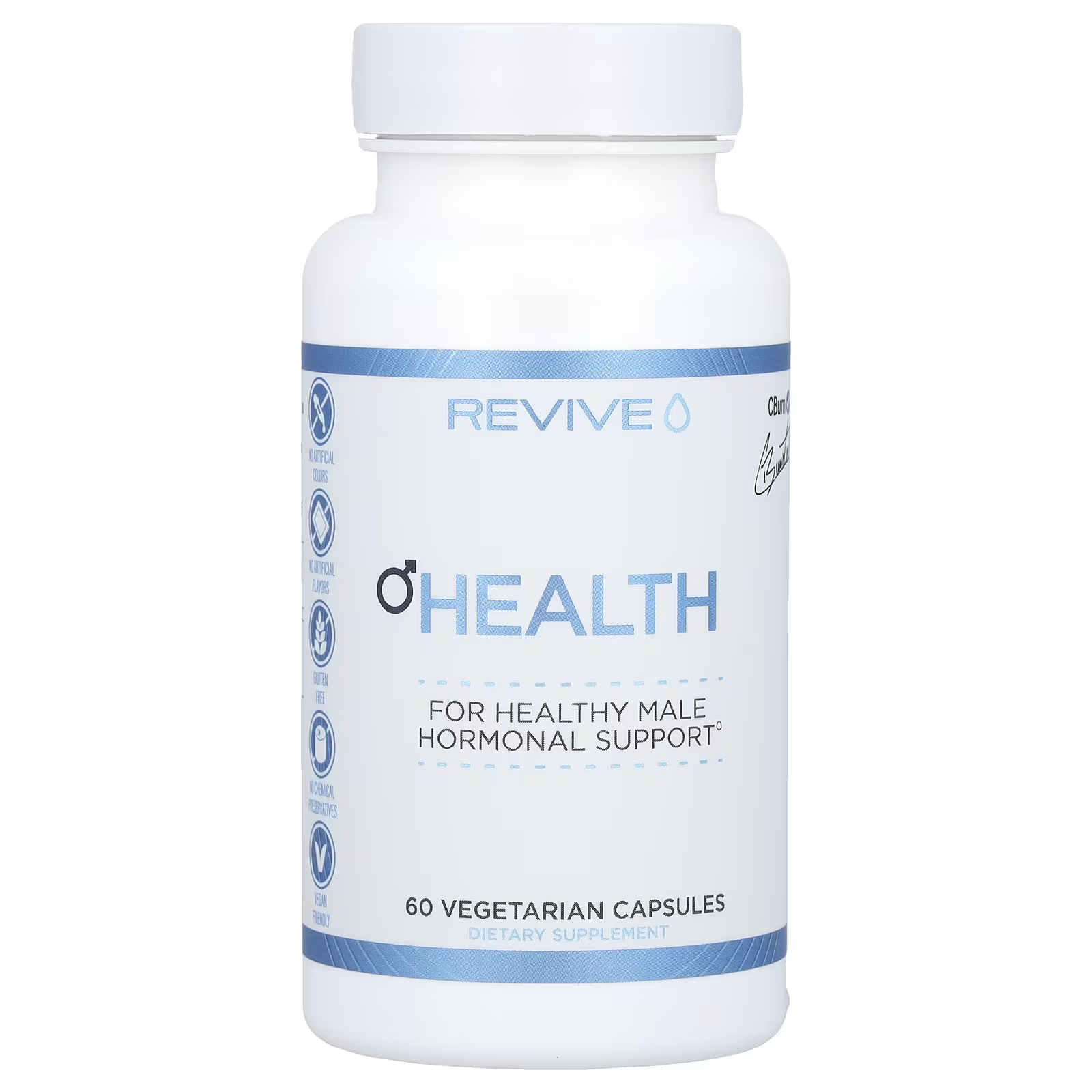 Пищевая добавка Revive Men's Health без глютена, 60 вегетарианских капсул adrenalcore 60 вегетарианских капсул revive
