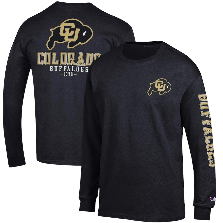 

Футболка с длинным рукавом Champion Colorado Buffaloes, черный