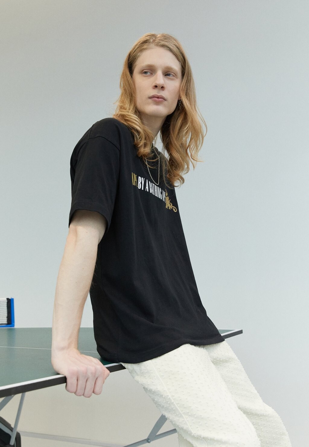 

Футболка с принтом AAPE By A Bathing Ape, черный