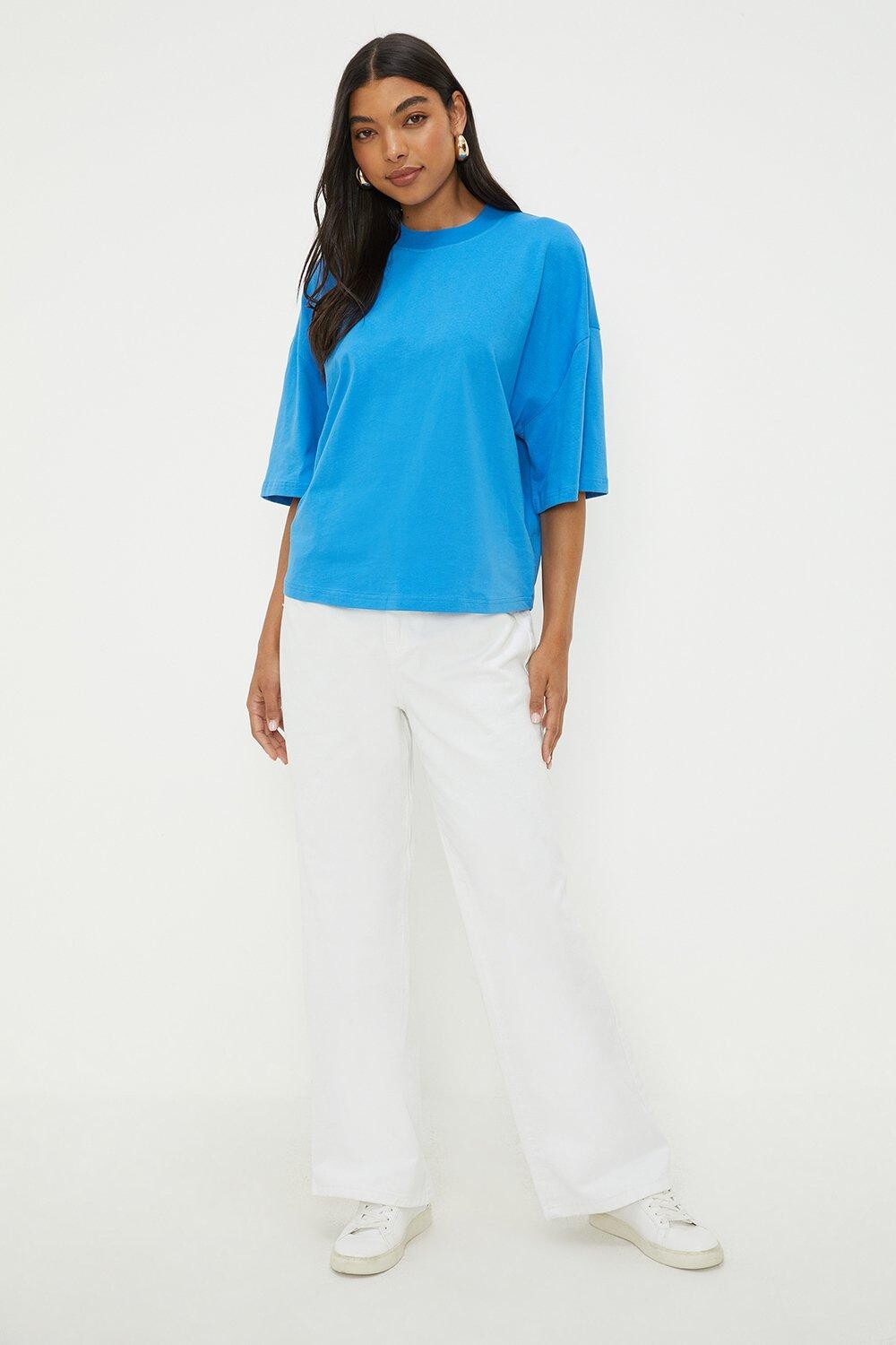 

футболка с напуском Dorothy Perkins, синий