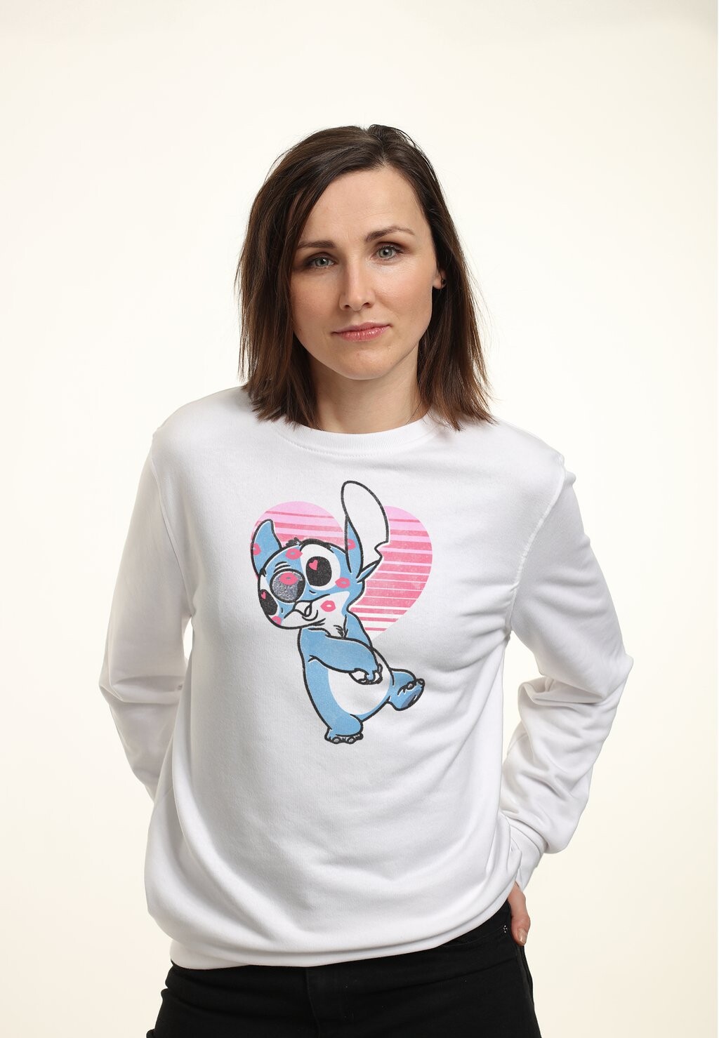 

Толстовка LILO & STITCH KISSY FACED Disney, белый