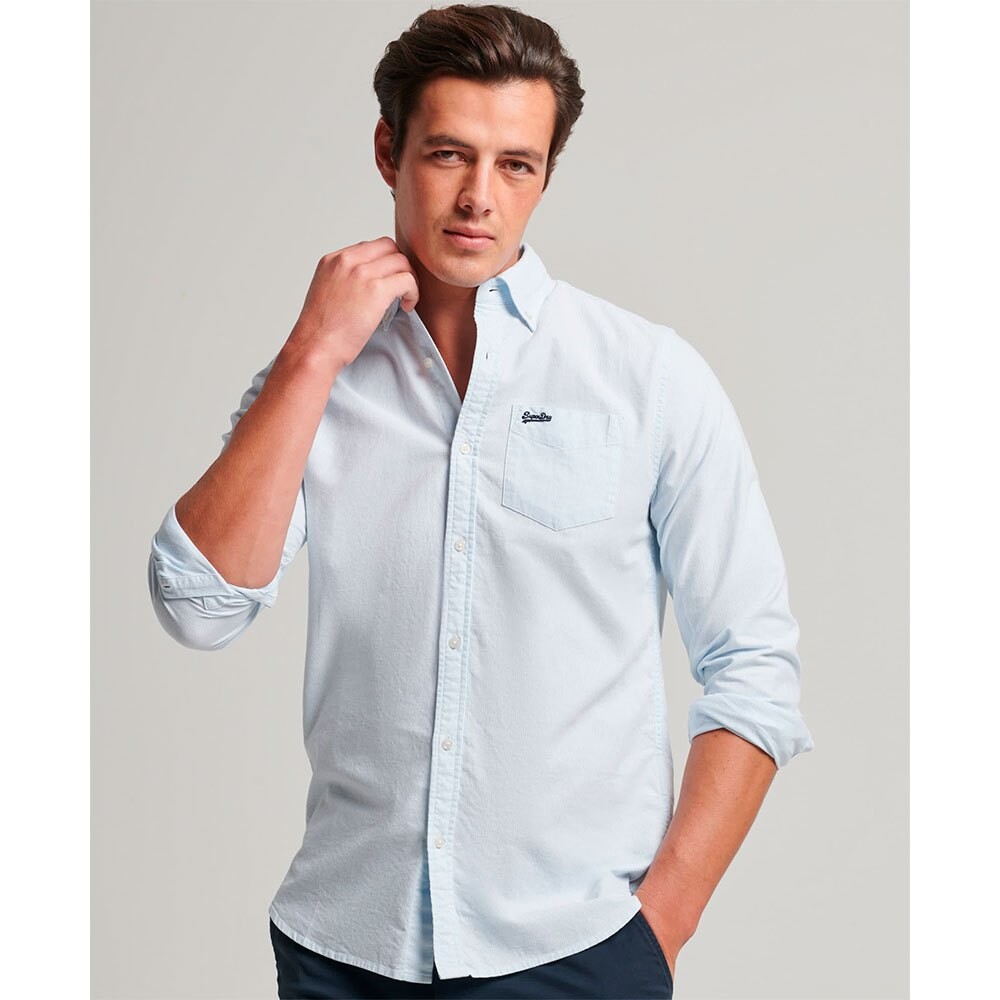 

Рубашка с длинным рукавом Superdry Cotton Oxford, белый
