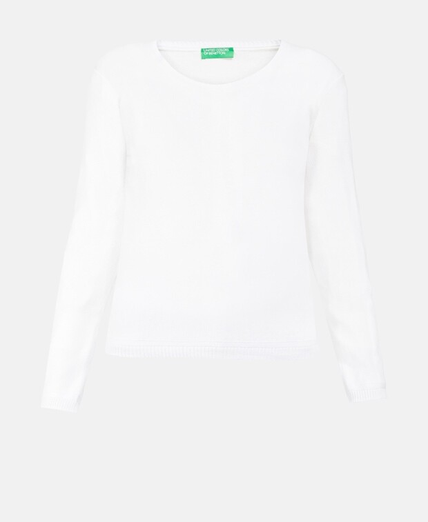

Джемпер с длинными рукавами United Colors of Benetton, белый