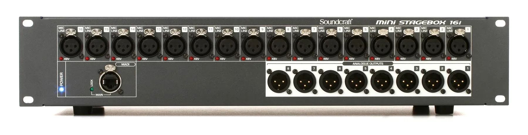 

Soundcraft Mini Stagebox 16i 16-канальный цифровой сценический ящик