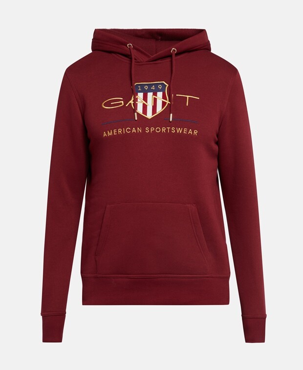 

Топ с капюшоном Gant, бордо