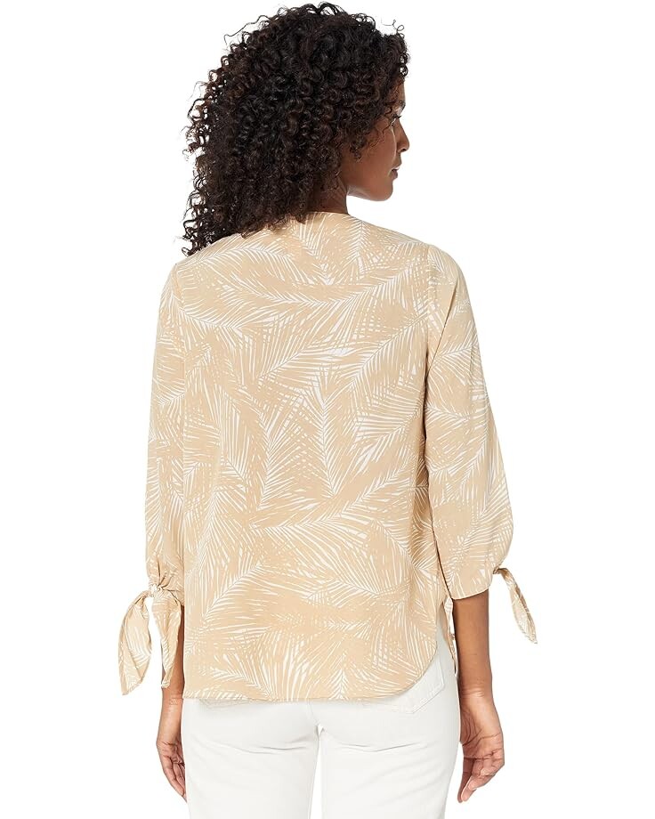 

Топ Michael Kors Palm Tie Top, хаки