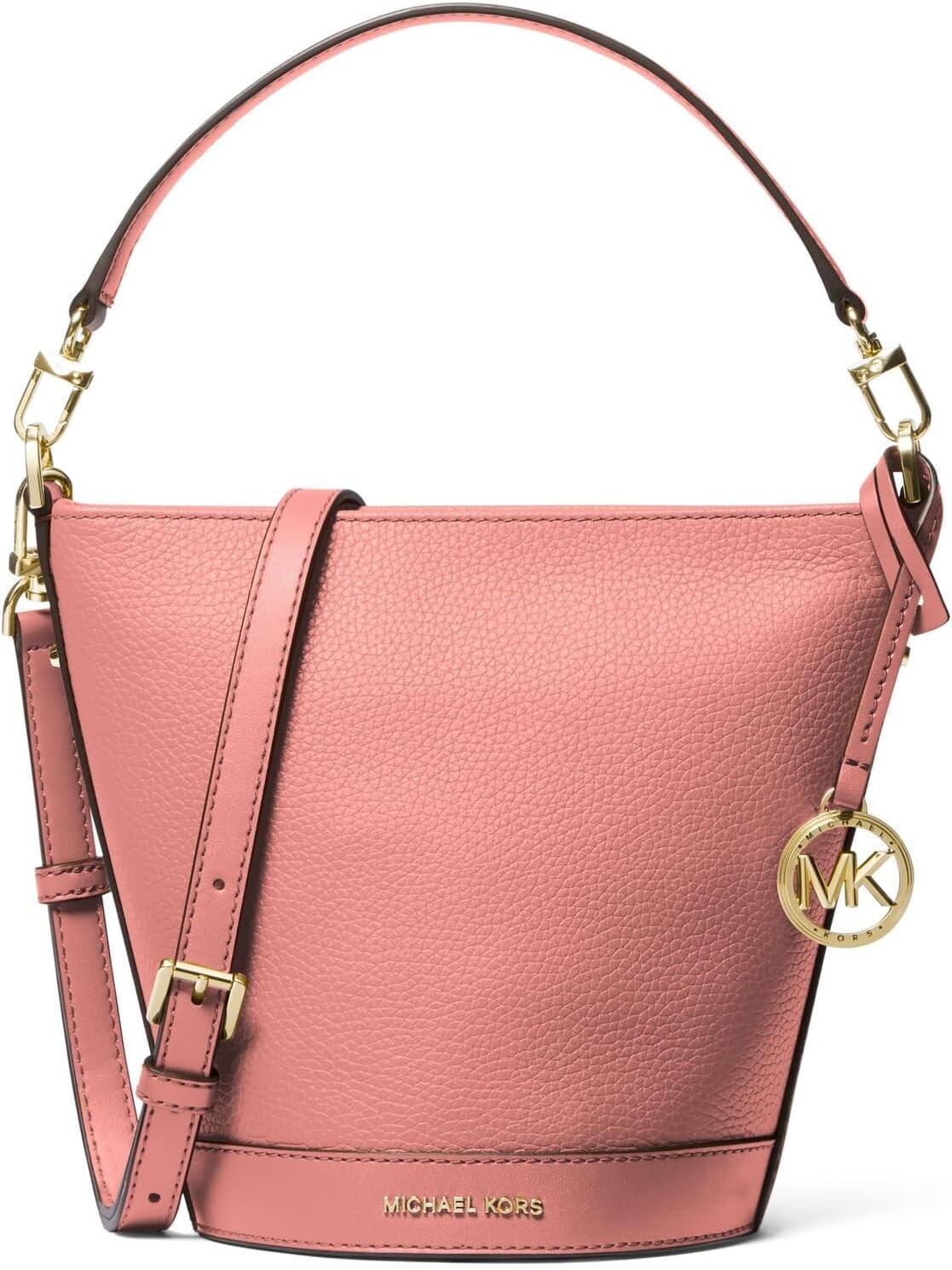 

Michael Kors Townsend, маленькая трансформируемая сумка-ведро с молнией сверху, цвет Sunset Rose MICHAEL Michael Kors