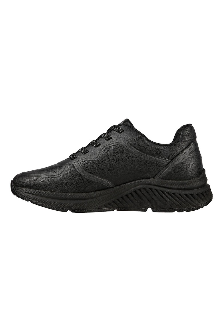 

Спортивные туфли S-Miles со скошенной кромкой из экокожи Skechers, черный
