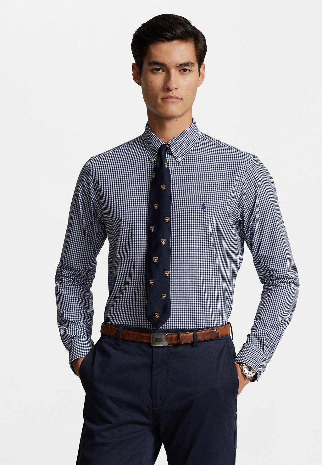 

Рубашка LONG SLEEVE SPORT Polo Ralph Lauren, темно-синий/белый