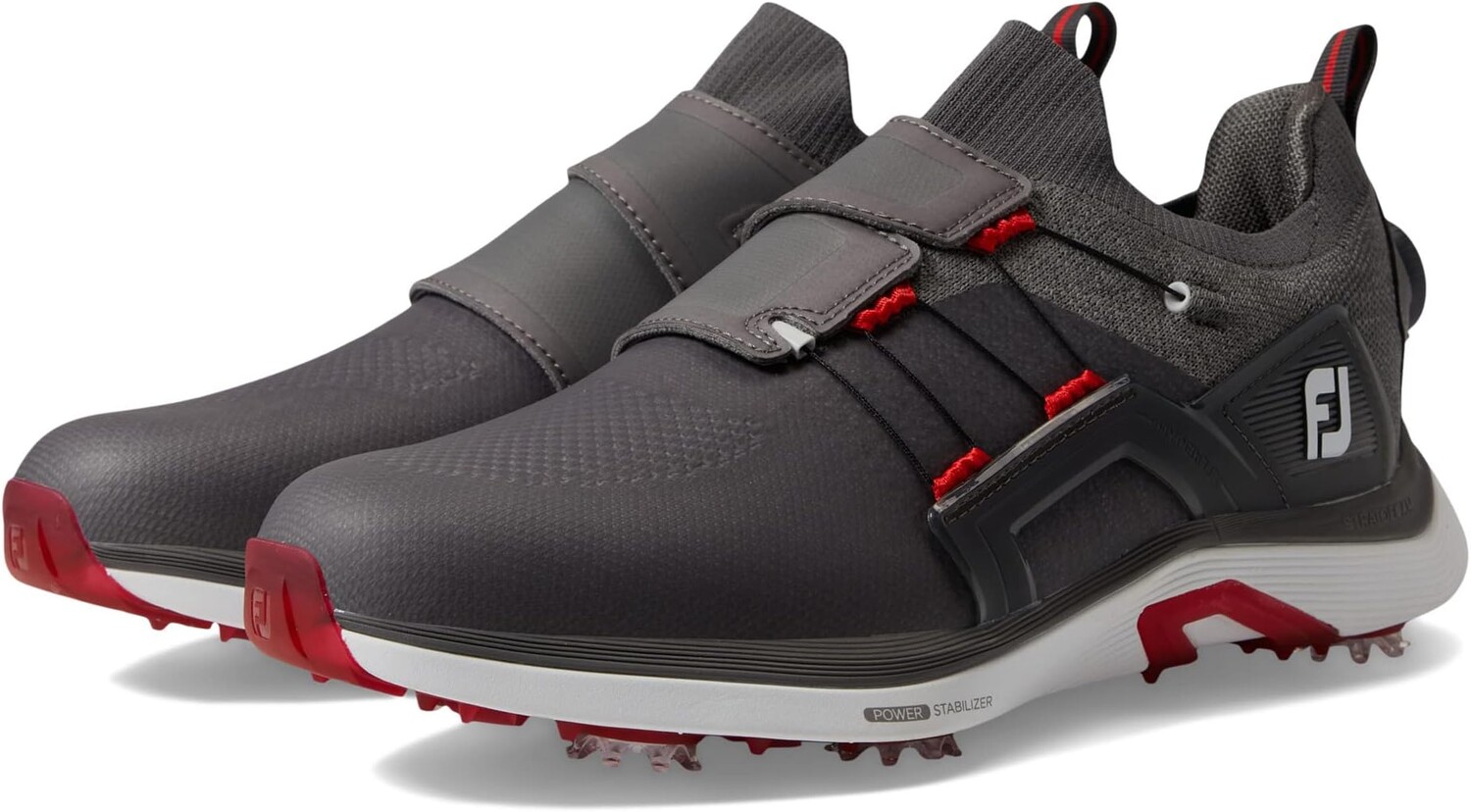

Кроссовки Hyperflex BOA Golf Shoes FootJoy, цвет Charcoal/Grey/Red