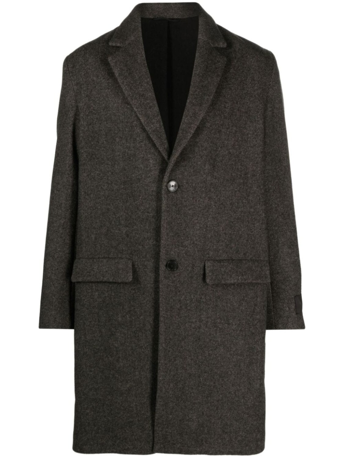 

Шерстяное пальто Mark шевронной вязки Zadig&Voltaire, серый