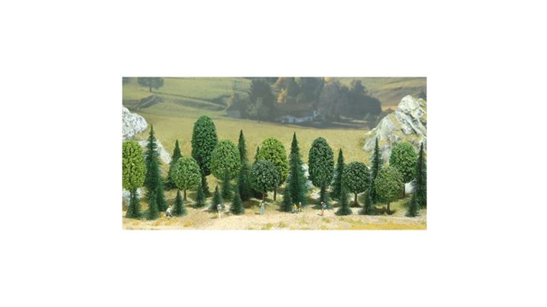 Busch Modellspielwaren N комплект для смешанного леса 10 шт миниатюрные модели деревьев diy ландшафтные миниатюрные модели деревьев песочные настольные декорации