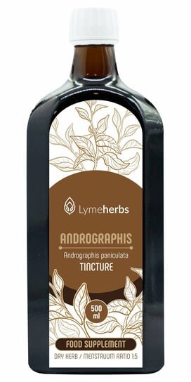 

Lymeherbs, Настойка андрографиса (Měkýn latnatý) 1:5, 500мл