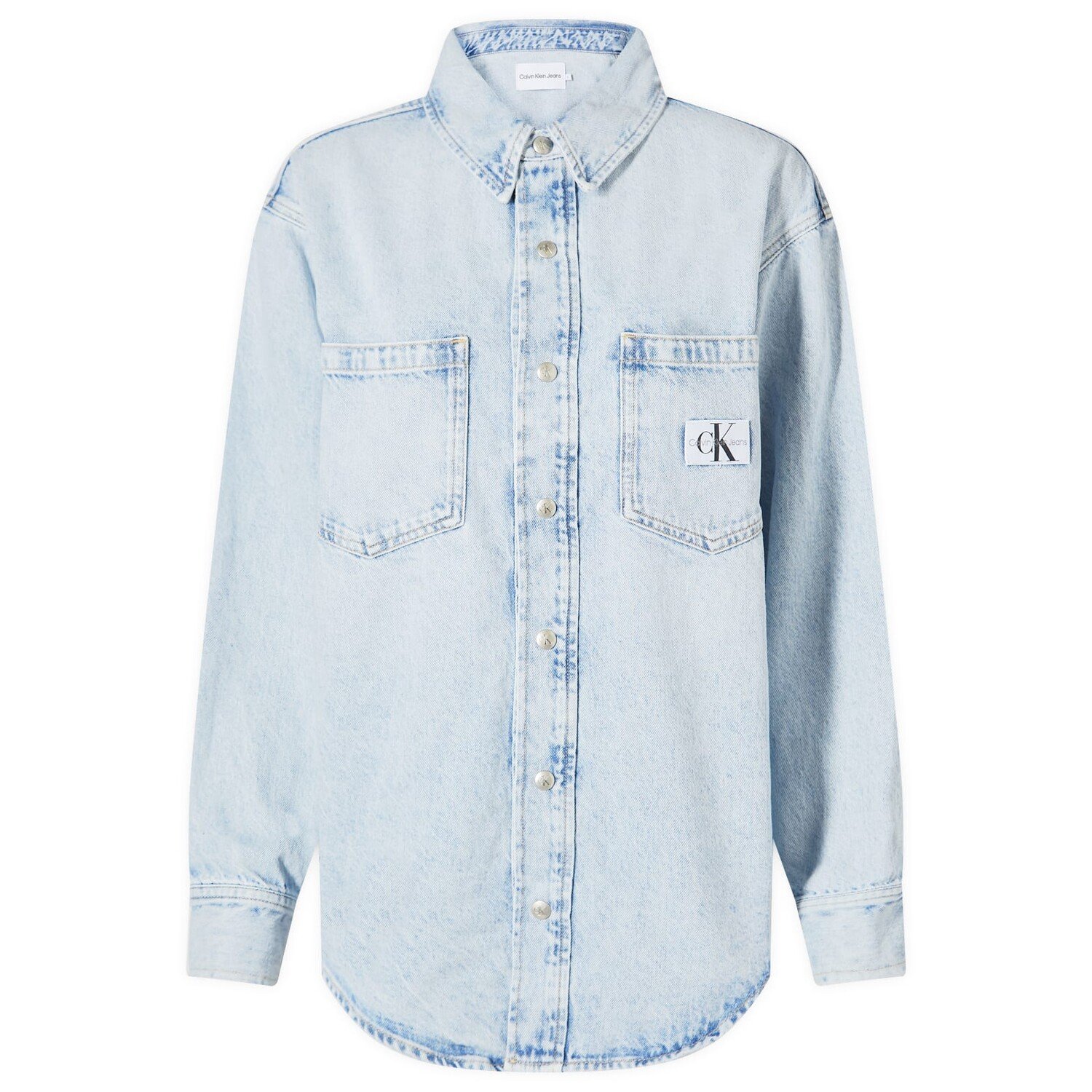 

Рубашка Calvin Klein Dad Denim Shirt, цвет Denim Light