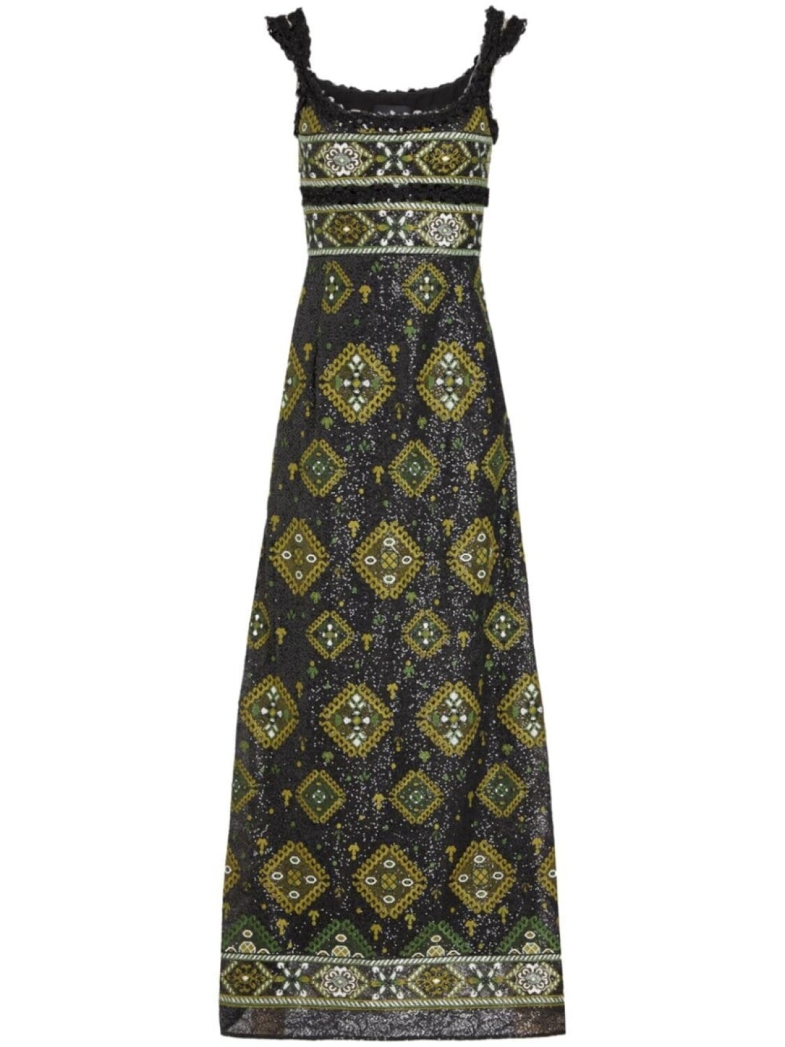 

Giambattista Valli платье макси Tapisserie с пайетками, черный
