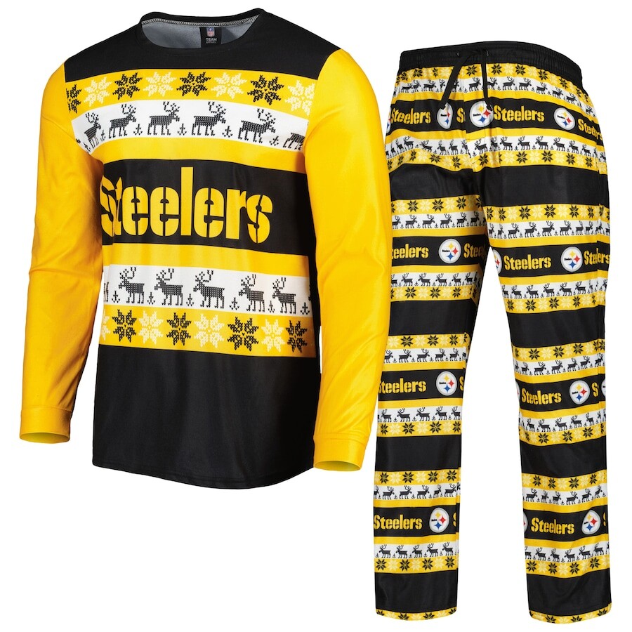 

Пижамный комплект FOCO Pittsburgh Steelers, черный