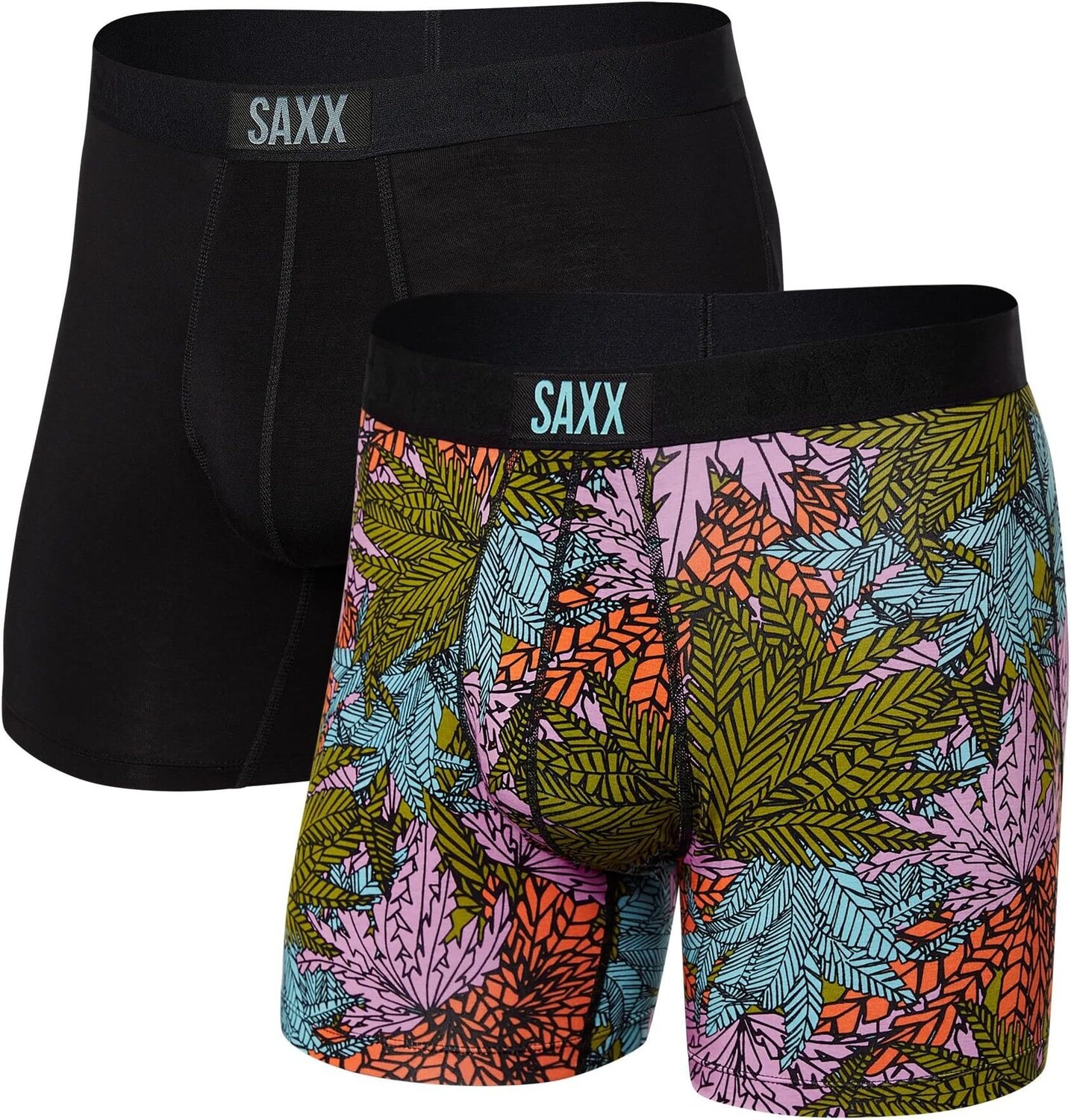 

Комплект трусов-боксеров Vibe, 2 шт. SAXX UNDERWEAR, цвет Sub Tropic/Black