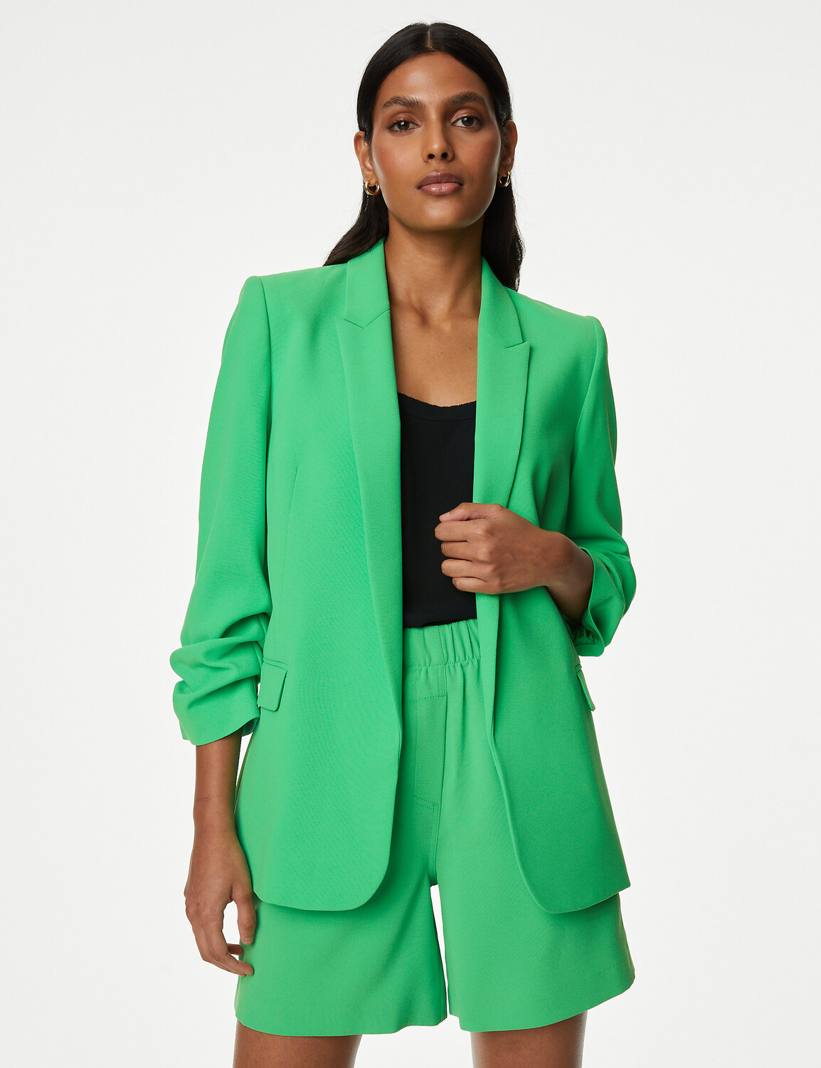 

Блейзер со сборками на рукавах Marks & Spencer