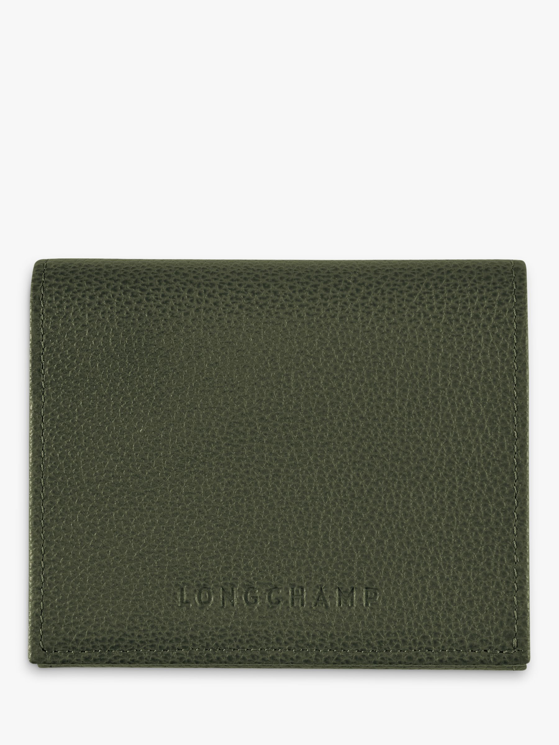 Кожаный кошелек для монет Le Foulonné Longchamp, хаки