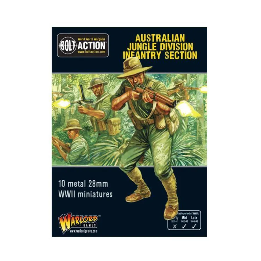 

Пехотное отделение австралийской дивизии джунглей, Bolt Action - Australian (28mm)